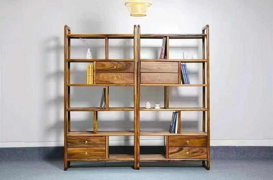 中型竹制中式书架