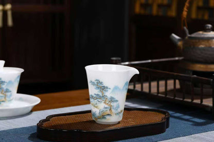 青绿山水茶具套装