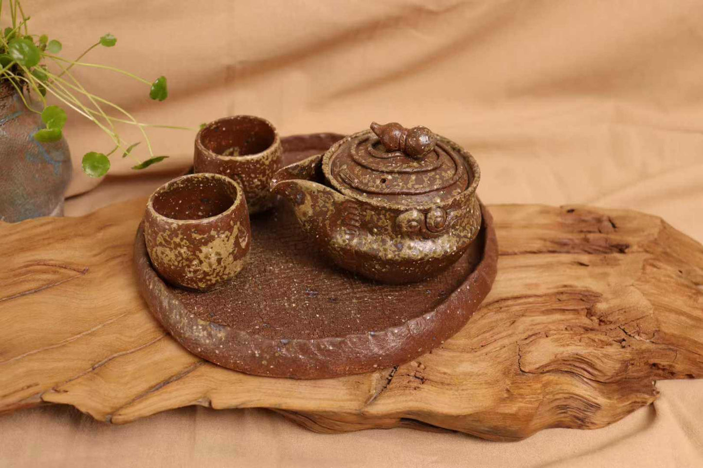 仿树根雕塑茶具【可定制】